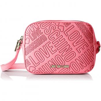 Love Moschino JC4031, Bolsa de Medio Lado para Mujer, Rosa (Pink), 7x13x18 cm (B x H x T)
