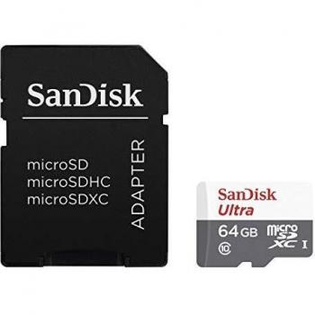 SanDisk Ultra MicroSDXC 64GB UHS-I Classe 10 con adattatore SD