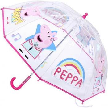 Paraguas Manual Poe Burbuja Peppa Pig Pink