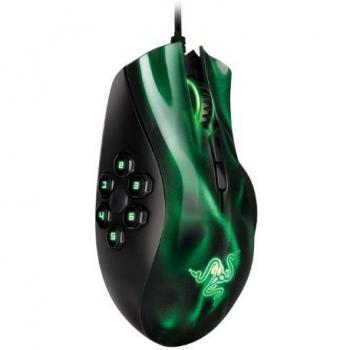 Razer Naga Hex – Mouse da Gioco MOBA Ergonomico, Sensore Ottico a 5600 DPI con 11 Pulsanti Programmabili, Illuminazione LED Verde