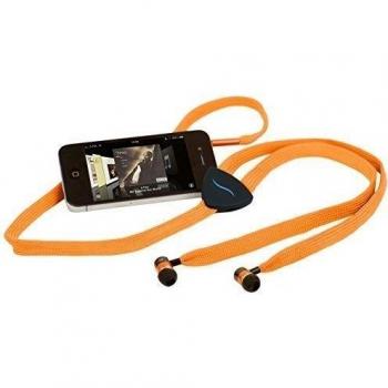 HI-String Auricolare A Stringa In Tessuto Arancione