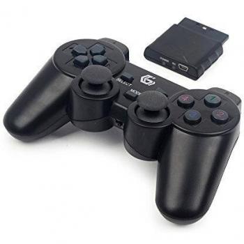 Gembird Gamepad Wireless Vibrazione Nera per PC e PlayStation