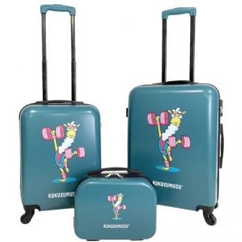 Maleta Rígida Kukuxumusu con Balanza y Ruedas ABS