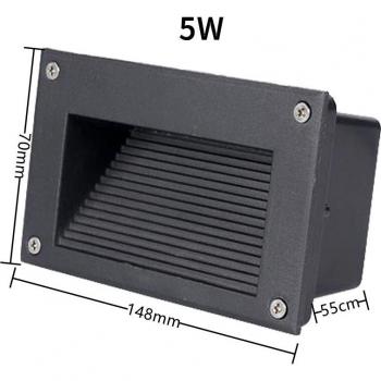 Applique murale LED encastrée étanche – éclairage intérieur/extérieur 5/7/10 W