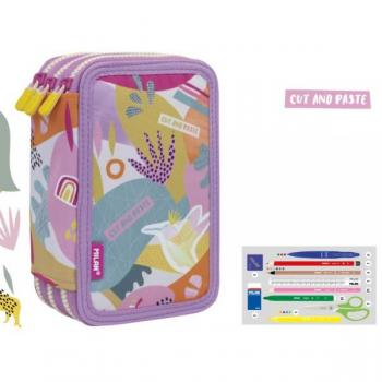 Plumier Rosa Tres Pisos con Contorno Cut & Paste