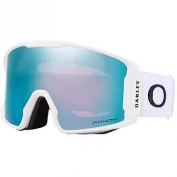Máscara Oakley Line Miner Matte White con lente Prizm Sapphire