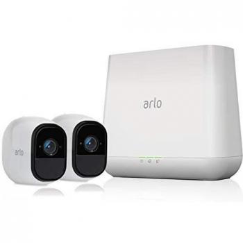 Arlo Pro VMS4230 Sistema di Videosorveglianza WiFi con 2 Telecamere di Sicurezza Audio a 2 Vie