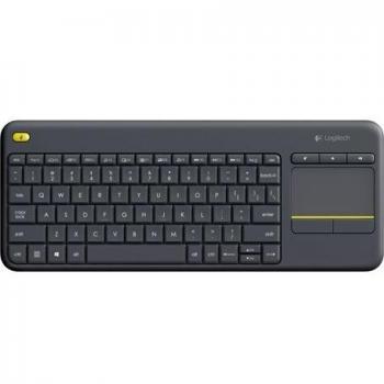 Logitech K400 Plus Wireless Touch TV Keyboard, Easy Media Controls and Integrated Touchpad, International QWERTY Layout