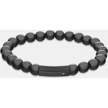 Pulsera Acero y Onix Tommy Hilfiger