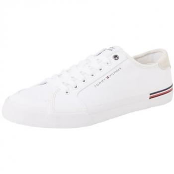 Zapatillas Tommy Hilfiger Hombre Core Corporate Blanco – Algodón Reciclado