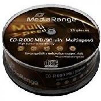 CD‑R MediaRange 90 – Pacchetto di 25