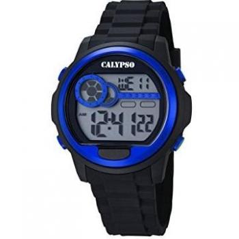 CALYPSO Reloj Unisex Digital Negro Azul