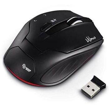 Hama Milano Mouse Wireless Ottico 2400 DPI Nero e Rosso