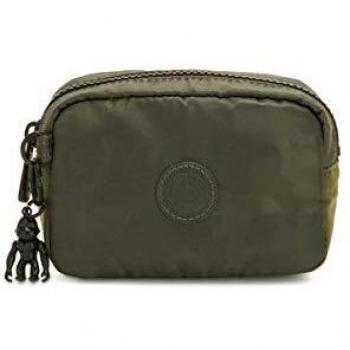 Kipling Gleam S, Monedero Tiempo Libre y Sportwear Mujer, Verde (Satin Camo)
