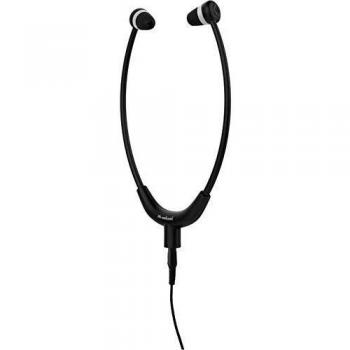 Meliconi HP 150 Stereo TV Headphones with Cable, Steto Model, Black