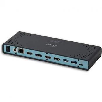 I-tec USB 3.0/USB-C 5K/2x4K Docking Station Universale 2x HDMI 2x DisplayPort 1x GLAN 4x USB 3.0 2x USB-C 1x Audio Dentro/Fuori Power Delivery K-Lock, ITA Spina di Alimentazione