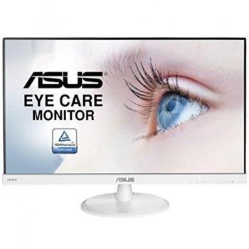 ASUS VC239HE-W 23'' Monitor, FHD, 1920 x 1080, IPS, Frameless, Flicker Free, Filtro Luce Blu, Certificazione TUV, White