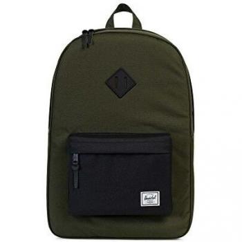 Mochila Herschel Supply Co. Heritage, Noche Verde/Negro/Rubber Negro