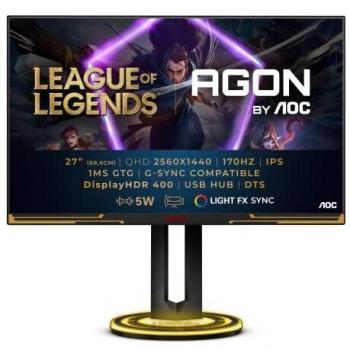 AOC AGON AG275QXL Monitor LED 27 Quad HD Nero, Oro
