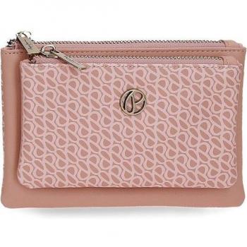 Pepe Jeans monedero Megan dos compartimentos rosa