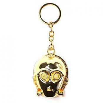 Llavero metálico de la cabeza de C‑3PO