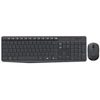 Logitech MK235 tastiera Mouse incluso USB QWERTZ Svizzere Grigio