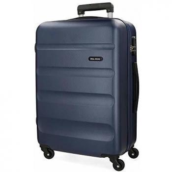 Maleta Grande Roll Road Flex Azul 51x74x28 cms Rígida ABS