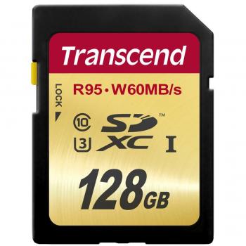 Transcend Scheda SDXC 128GB UHS‑I U3 – Nero
