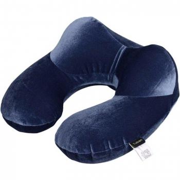 Almohada de viaje inflable en forma de U