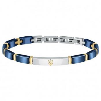 Pulsera Maserati Hombre JEWELS Acero y Cerámica JM221ATZ02