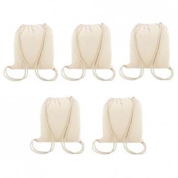 Mochila de algodón personalizable 39x35 cm