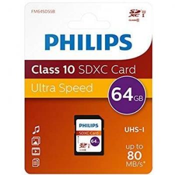 Philips Scheda di Memoria SDXC 64GB UHS-I U1 V10