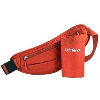 Riñonera Tatonka Hip Bottle Single Marrón Rojo, Adultos Unisex, 1L