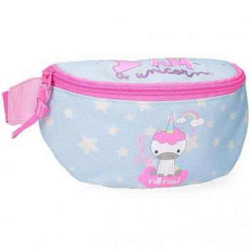 Roll Road Riñonera I am a unicorn azul