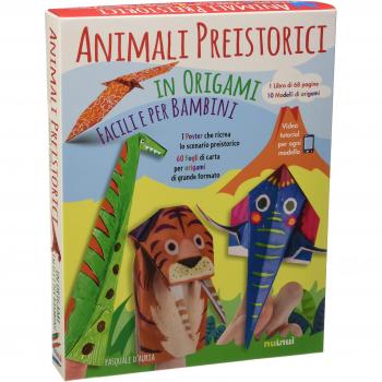 Animali preistorici in origami facili per bambini. Ediz. illustrata. Con gadget
