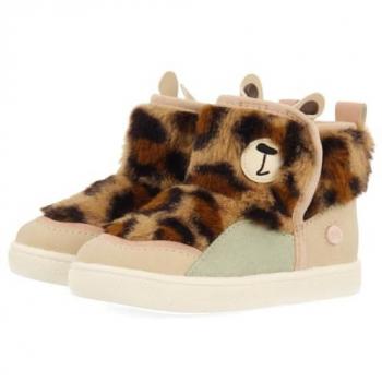 Botines de pelo estampado de leopardo Hatvan