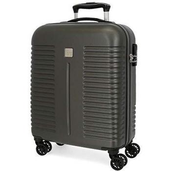 Roll Road India Maleta de Cabina Gris 40x55x20 cms Rígida ABS Cierre combinación 37L 2,5Kgs 4 Ruedas Dobles