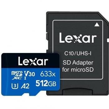 Lexar Schede Professional 633x 512GB microSDXC UHS-I
