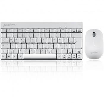 Perixx PERIDUO-712 Set Tastiera e Mouse Wireless Bianco