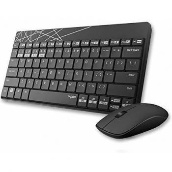 RAPOO 8000m Tastiera Bluetooth Qwertz Tedesco Nero