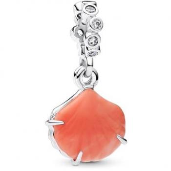 Colgante Doble Concha Coral Pandora