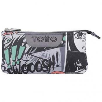 Estuche Totto Manga 3 cremalleras