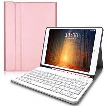 Lachesis Custodia Tastiera (Layout Italiano) per iPad 10.2 2021 9a Gen/ 2020 8a Gen/ 2019 7a Gen/iPad Air 3 2019/ ipad pro 10.5 2017