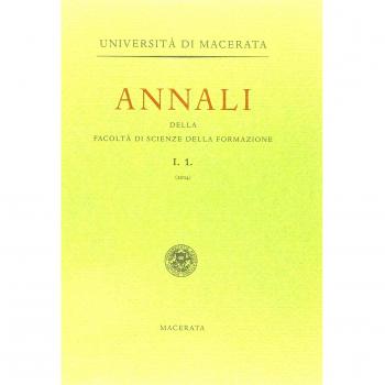 Annali della Facoltà di scienze della formazione dell'Università di Macerata (2004) (Vol. 1)