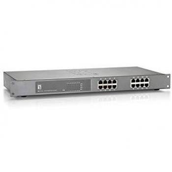 LevelOne GEP-1621W120 Gigabit Ethernet (10/100/1000) Grigio Supporto Power Over Ethernet (Poe)