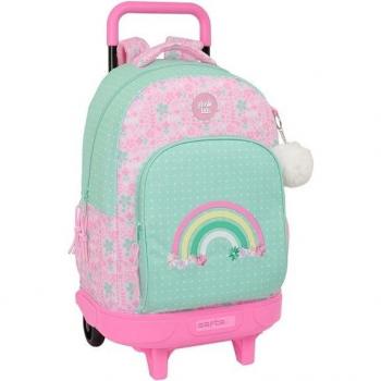 Mochila Glowlab Rosa Menta con Ruedas Compactas