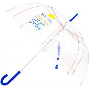 Paraguas Maravilla Transparente “Sorpresa Felicidad”