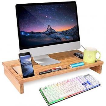 Bakaji Supporto Monitor in Bambù