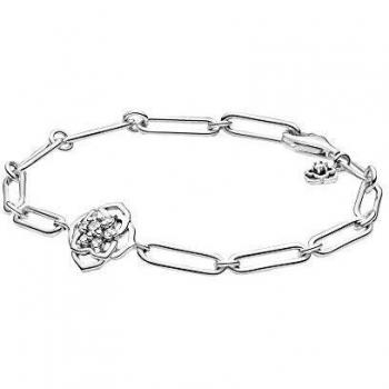 PANDORA Reflexiones, Pulsera, para Mujer, Gris, 16 cm