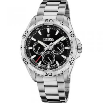 Festina Reloj Hombre Multifunción Acero Plata